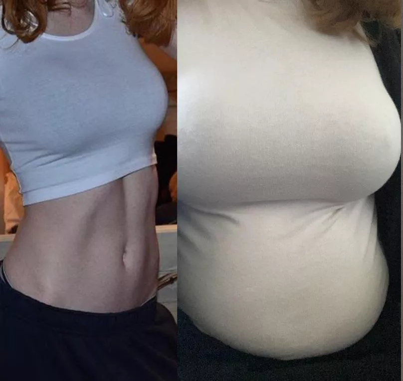 With weight gain brings boobs ( . Y . ) posted by Foodmaid