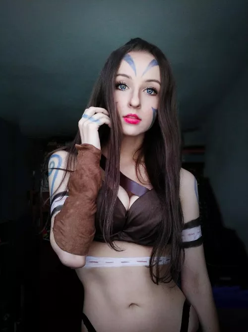 Woad Ashe from League of Legends by Naminey by namineyy