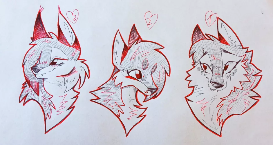 Wolfgirl design for future animation - which one do you prefer? by animablu