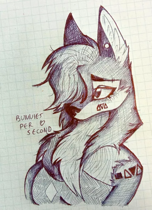 wolfgirl shading practice :p -art by me by animablu