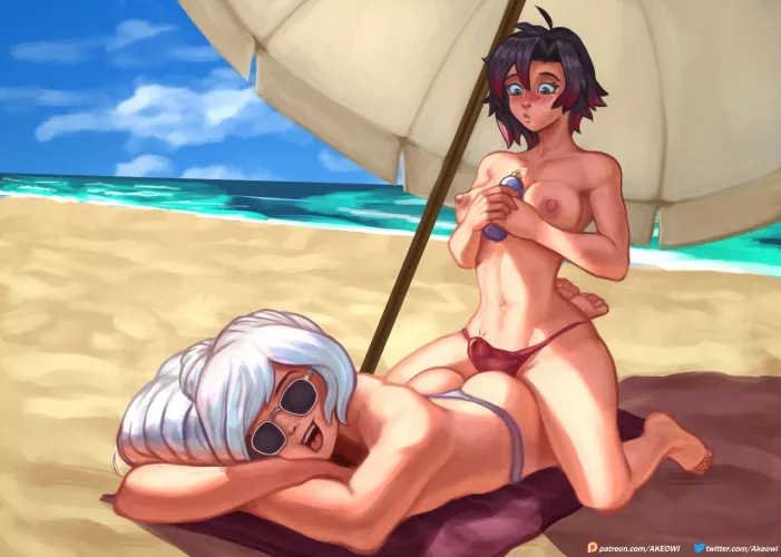 Wondering where to put the lotion first by friggityfrang