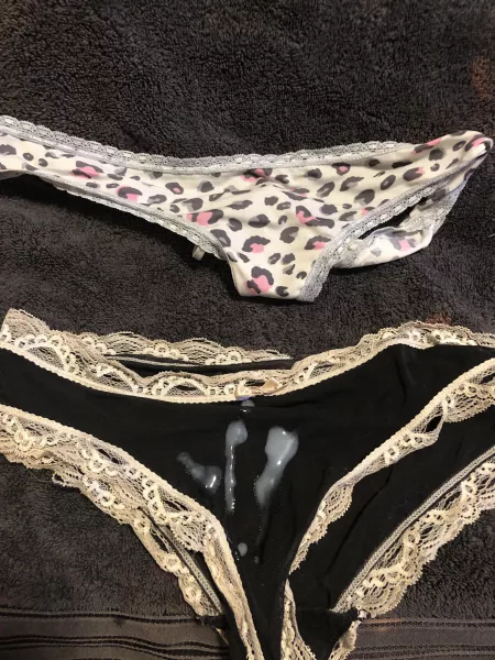 Wore ex gf (top) while cumming on a fwb’s (bottom). by jackieboy8181