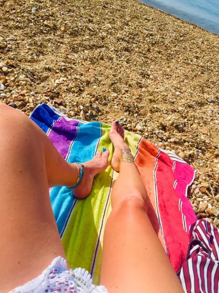 Work out then beach what could possibly be better for a Monday morning 🙏🥰❤️❤️ by kokkina_aphrodit