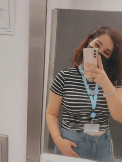 Work selfie by Familiar_Loan689