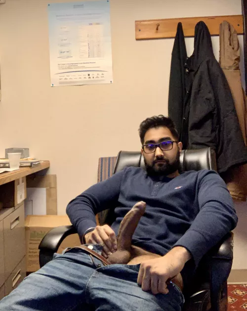 Working Hard, cum see😉 by Big-Indian-c0ck