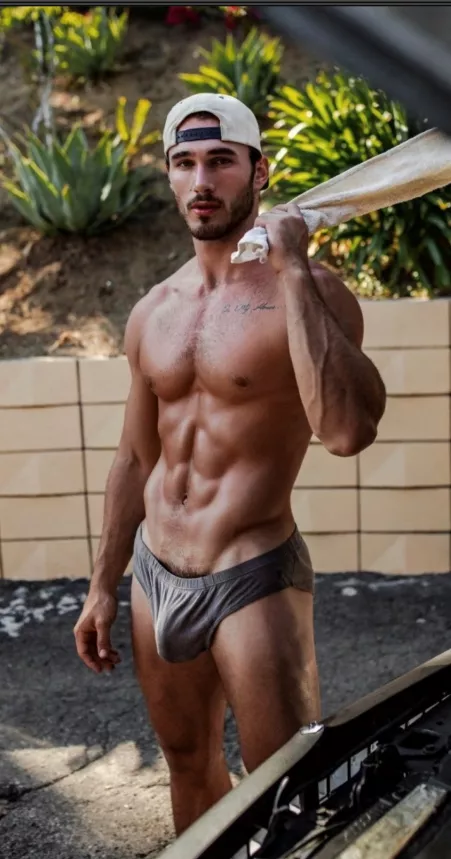 Working on the car by SparklyRen