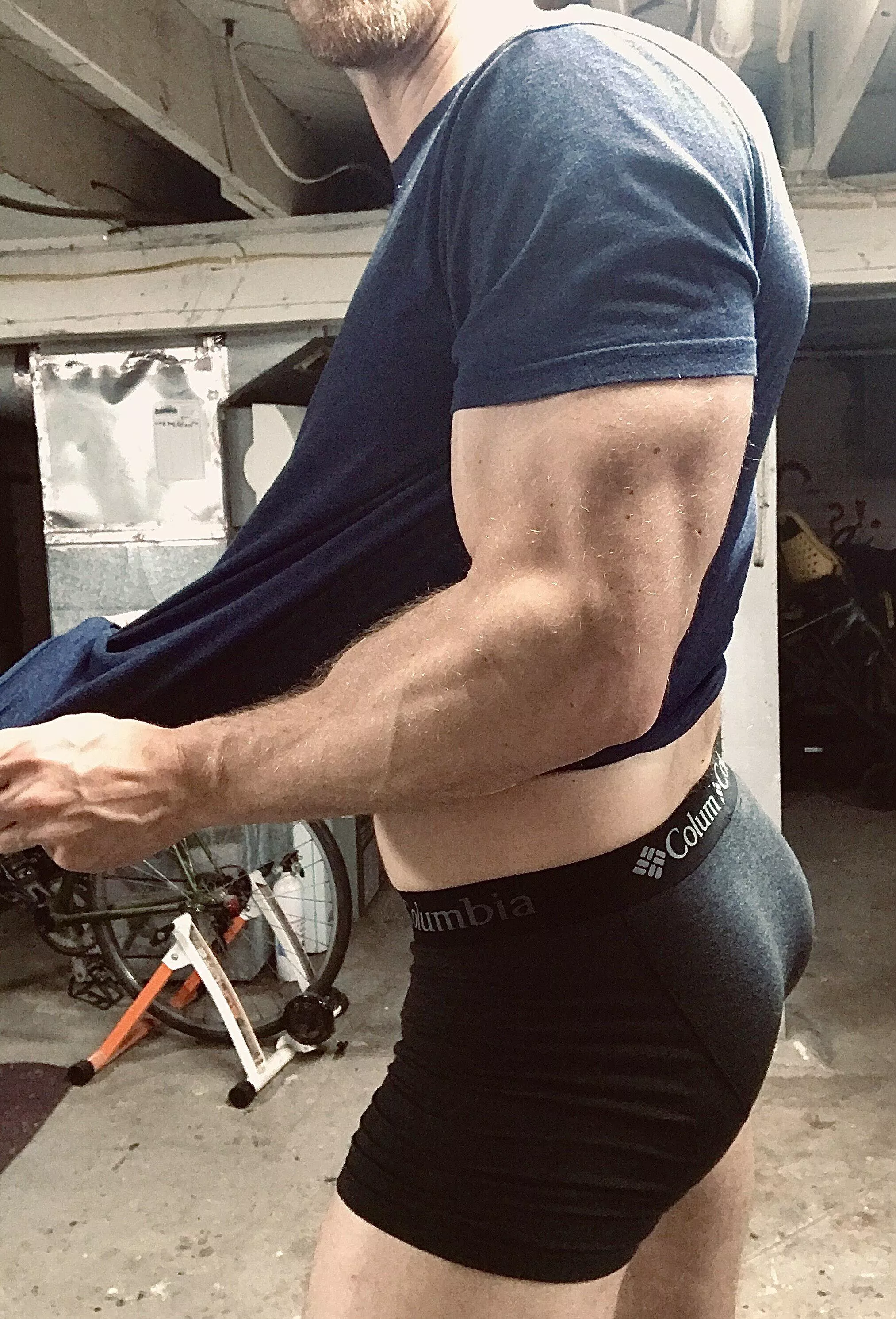 Working out in boxer briefs because reasons 🤷 posted by Cozy_Campfire