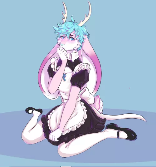 Worried little bunny (art by me @september_foxx on twitter) by Autumnbadger