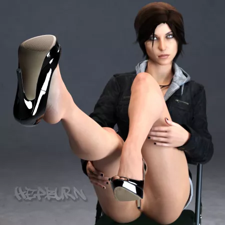 Worship Lara's heels. (by me, Hepburn) by britney_speared