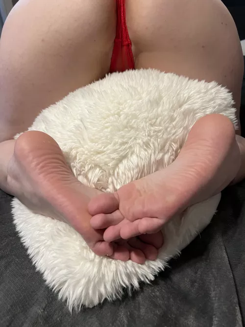 Worship my arches and suckle on every one of my long toes and then cum on my soft heels! DMs avail 😉 by aunti3mari3