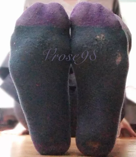 Would anyone like a sniff of my sweaty, abused socks? 🥵😘❤️ by Vrose98