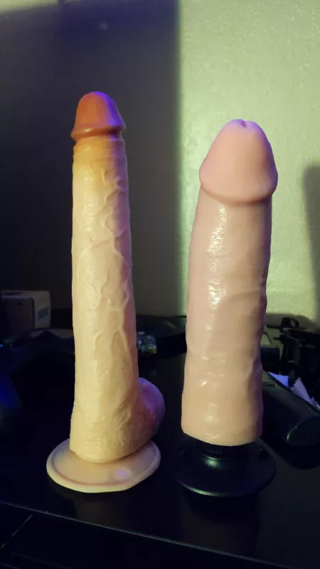 Would the Dildo on my right be the next size up in terms of thickness? by Capecrusader39