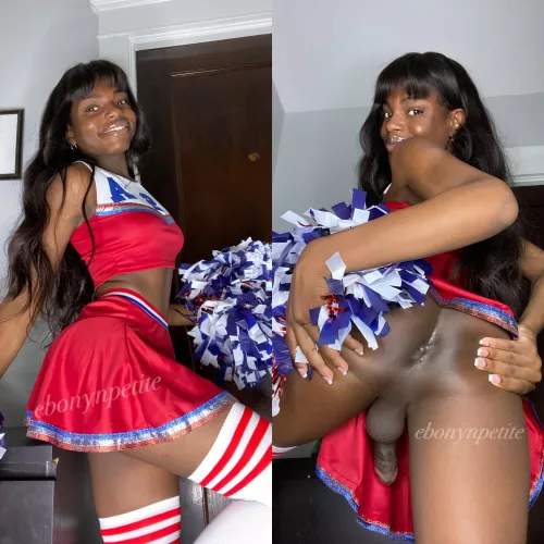 would u meet this petite ebony cheerleader behind the bleachers? 😇💋 by realprincessnaomi