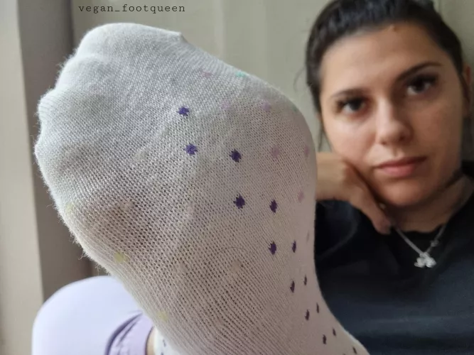 Would you cum on my socks and face? by Veganfootqueen