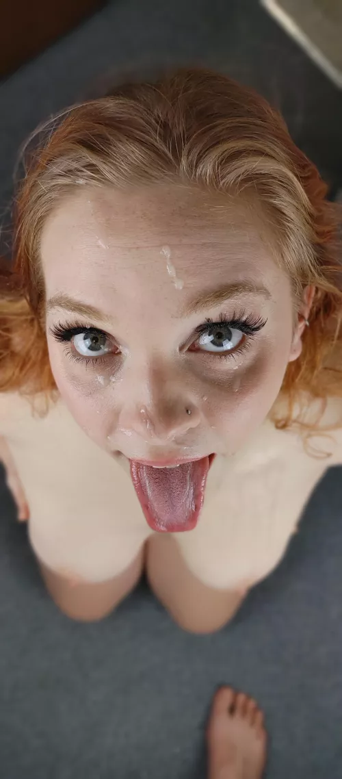 Would you dump a load on my face? by FlamingHotRedHead