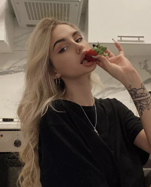 Would you eat strawberries with me? by lushlove_lenz