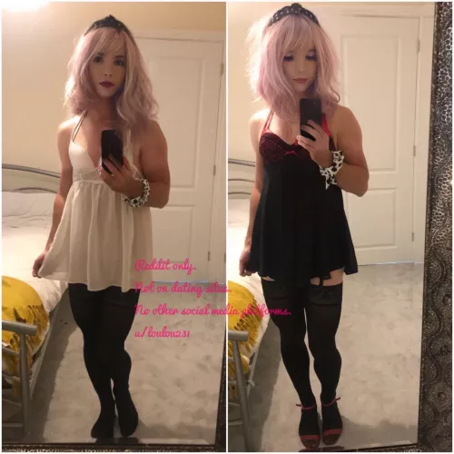 Would you fuck me in my sisters lingerie? 😳 by Loulou231