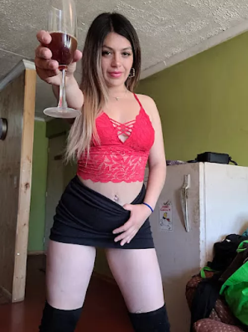 would you have some glasses with me? by redcherryValerie