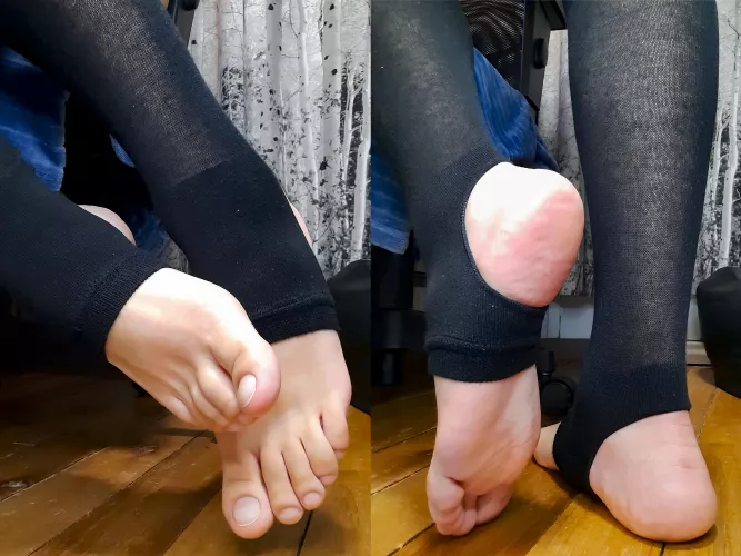 Would you let me give you a footjob with these? 🥺