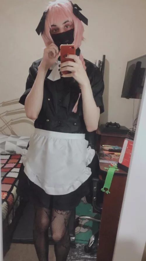 Would you like to have me as your maid? 🥺 by Femboy_alma
