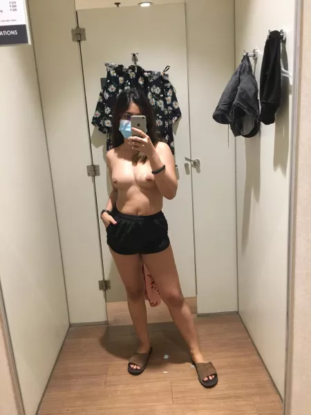 Would you like to join me at the changing room of the department store...? by TinyAsianDoll18