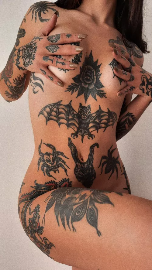 would you like to lick my tattoos? 😏 by inkbabe666