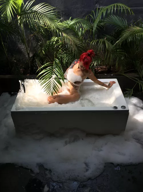 Would you like to peep at me while I'm bathing outside? by yummyneko