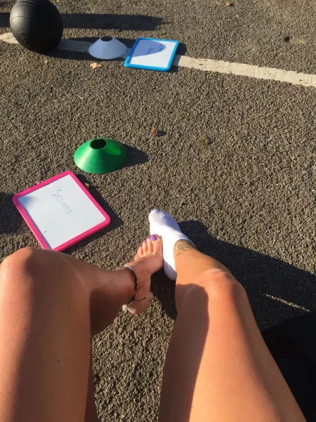 Would you mind these work out Feet all over you ☺️😉💜💜 by kokkina_aphrodit