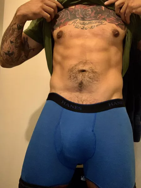 Would you pull them down to play with it? 🍆 by PiercedPapi777