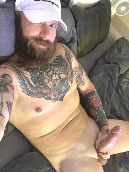 Would you ride my beard or my cock first? by HansVonHung