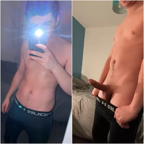 Would you say hi if you saw me in the gym like this? 🏋️‍♂️ (dms open) 😉🥵 by dominantboyx