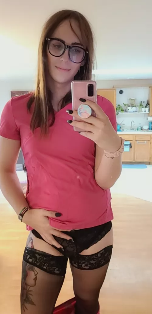 Would you still let me be your nurse if you noticed my bulge? by Naughty-Nurse-Kay