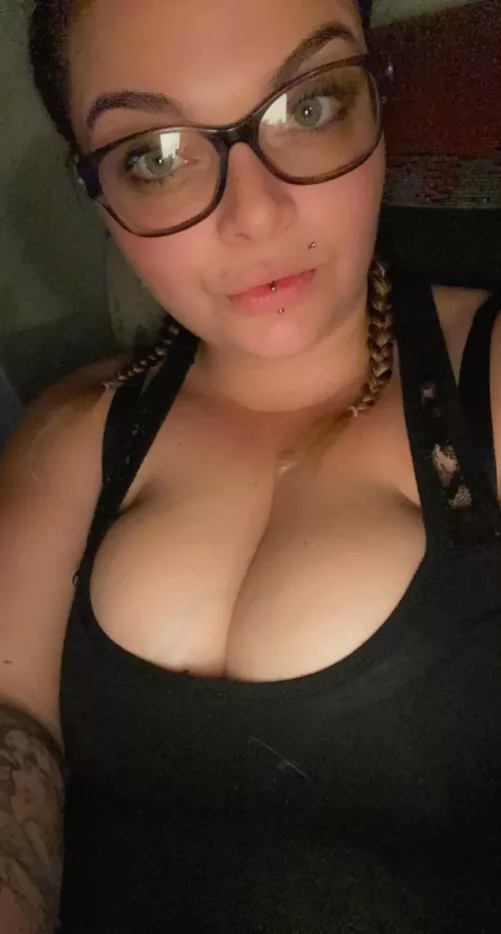 Would you think I was a hot librarian with these glasses and that busty chest? by Prettytoes4u2enjoy
