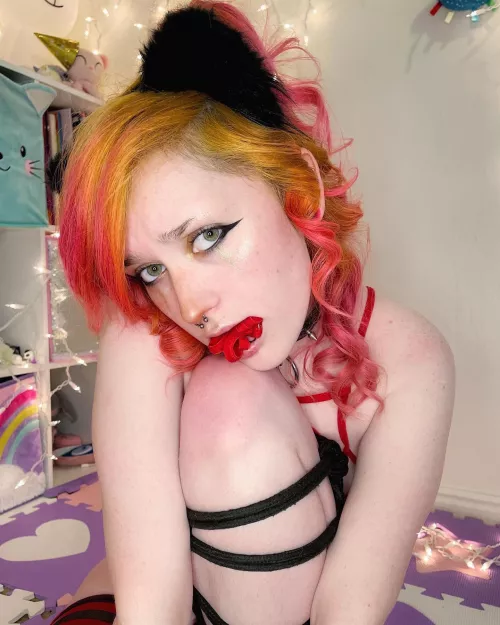 Would you use tape or a ball gag to keep my panties in my mouth?❤️ by Suitable_Flatworm_21