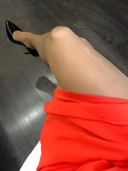 Would you worship my legs in tan pantyhose? by MonicaPrincess