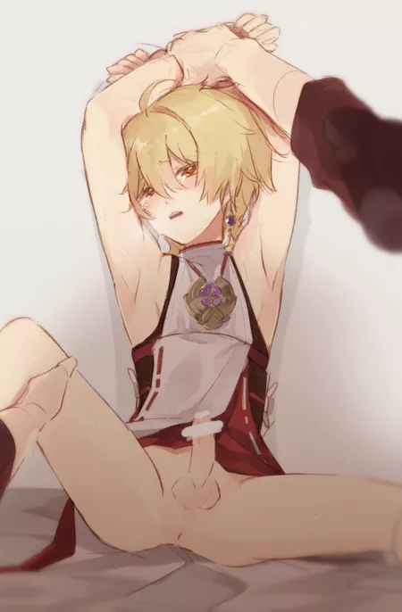 W-what are you doing..? ~ by TrapHunter9