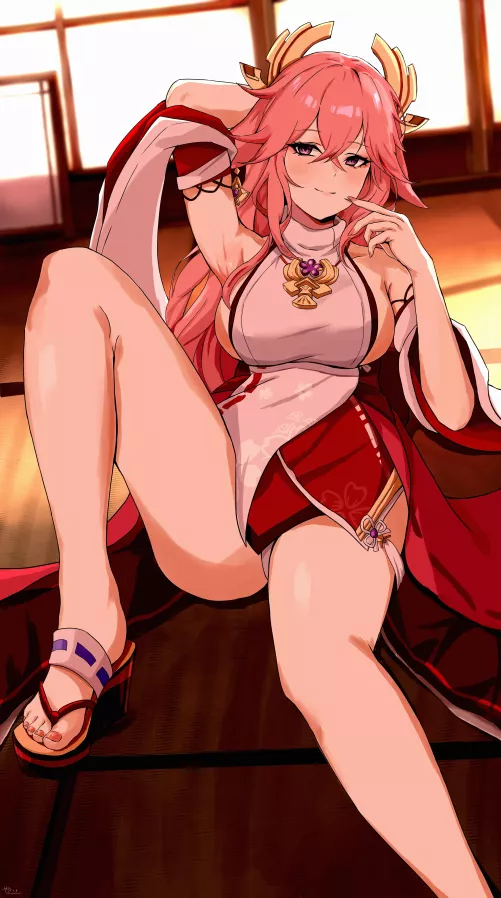 Yae Miko [Genshin Impact] by _chirp_