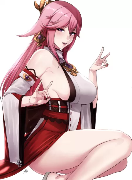 Yae Miko (@XTERcomic) by A_Manatee