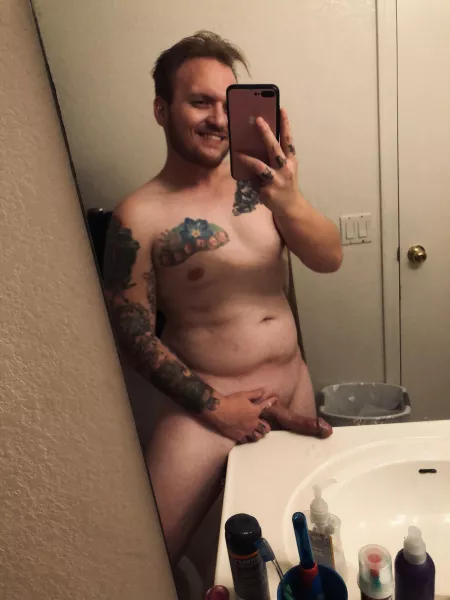 y’all enjoyed my first post, here’s some more of this dad bod and hard cock by Slow-Emu-2528