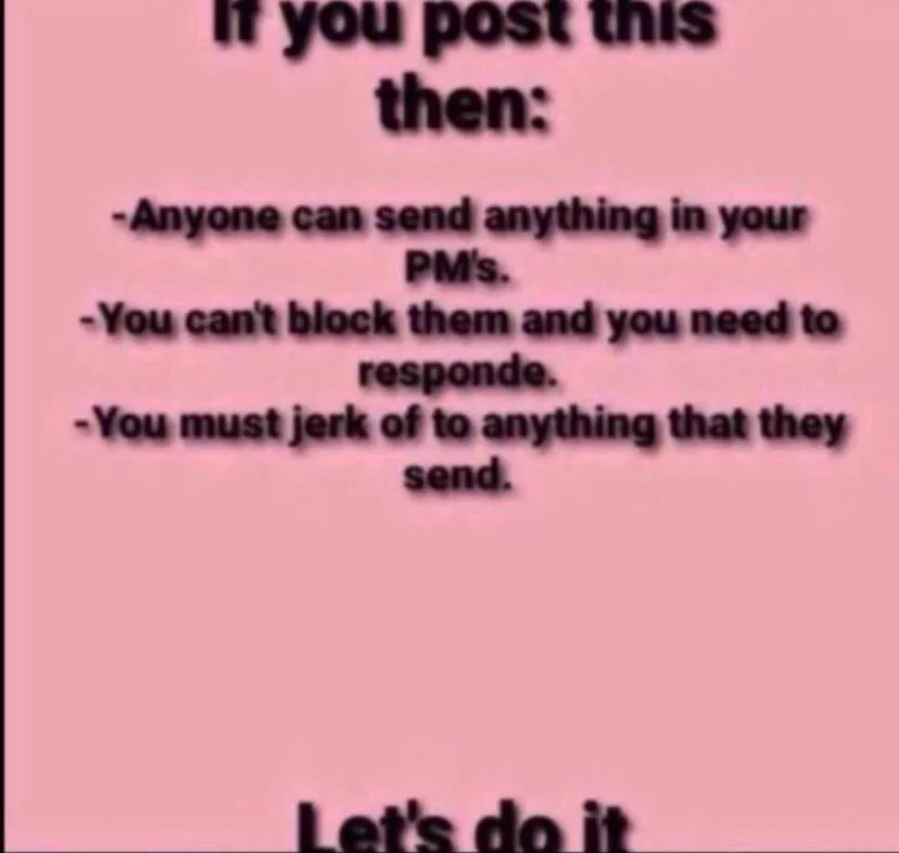 Y’all know what to do posted by Extension_Spend8596