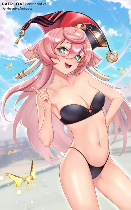 Yanfei (pantheon_EVE) [Genshin Impact] by NoLewdsNoLife