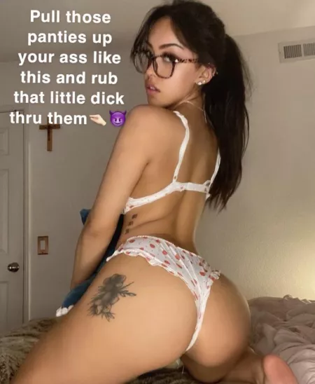 Yank those panties up your sissy ass! by AnonBetaBoy