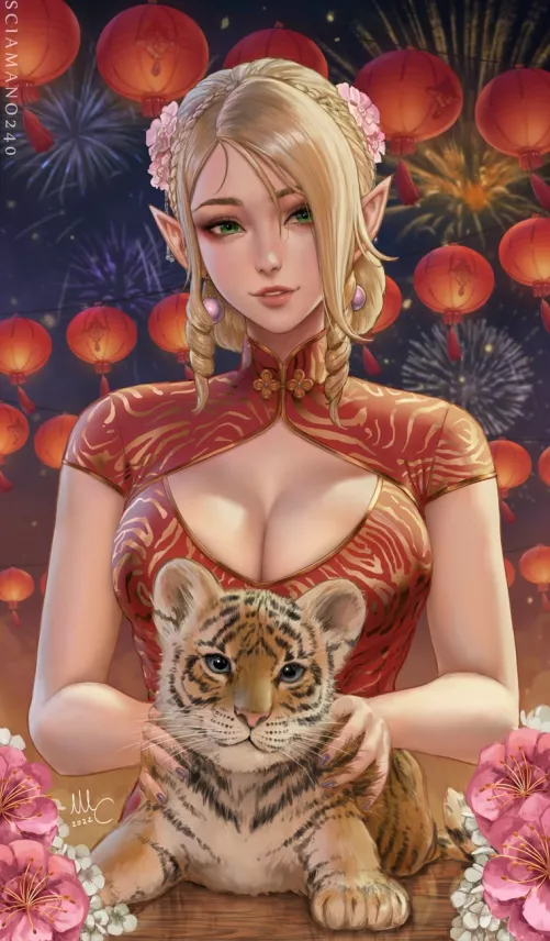 Year of the tiger by (Sciamano240) [Artist Original] by Faoovo