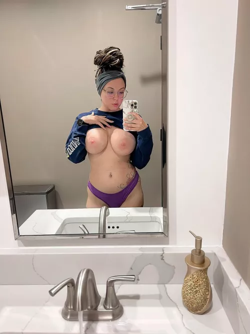 YES, I take a picture in pretty much every bathroom lol💜 by TexasTwo81