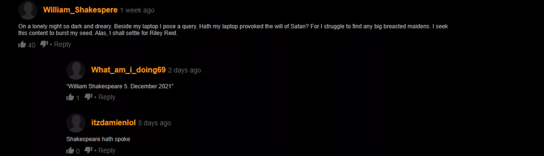 yo shakespear still alive by joemother1991