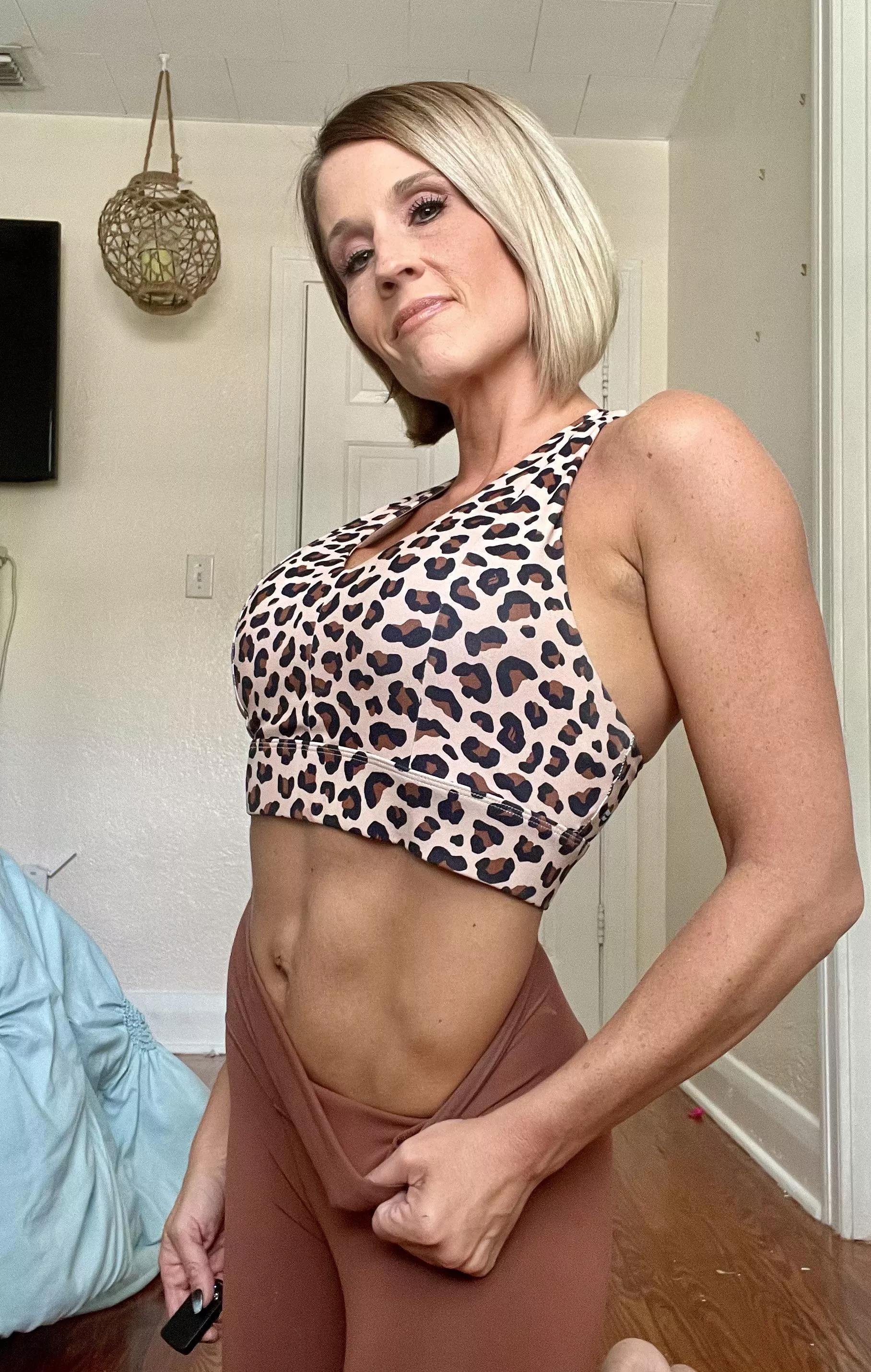 Yoga pants are hot but I kind of wish they’d let me just practice nude at the studio. posted by EmmaExhales