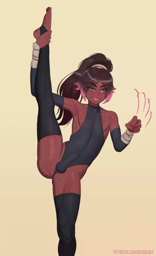 Yoga Trap Position 🎀💜💜🎀(Artist : Bdone) by Just4curiosity82