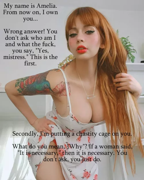 You are the property of Amelia now by Apprehensive_Cup_7