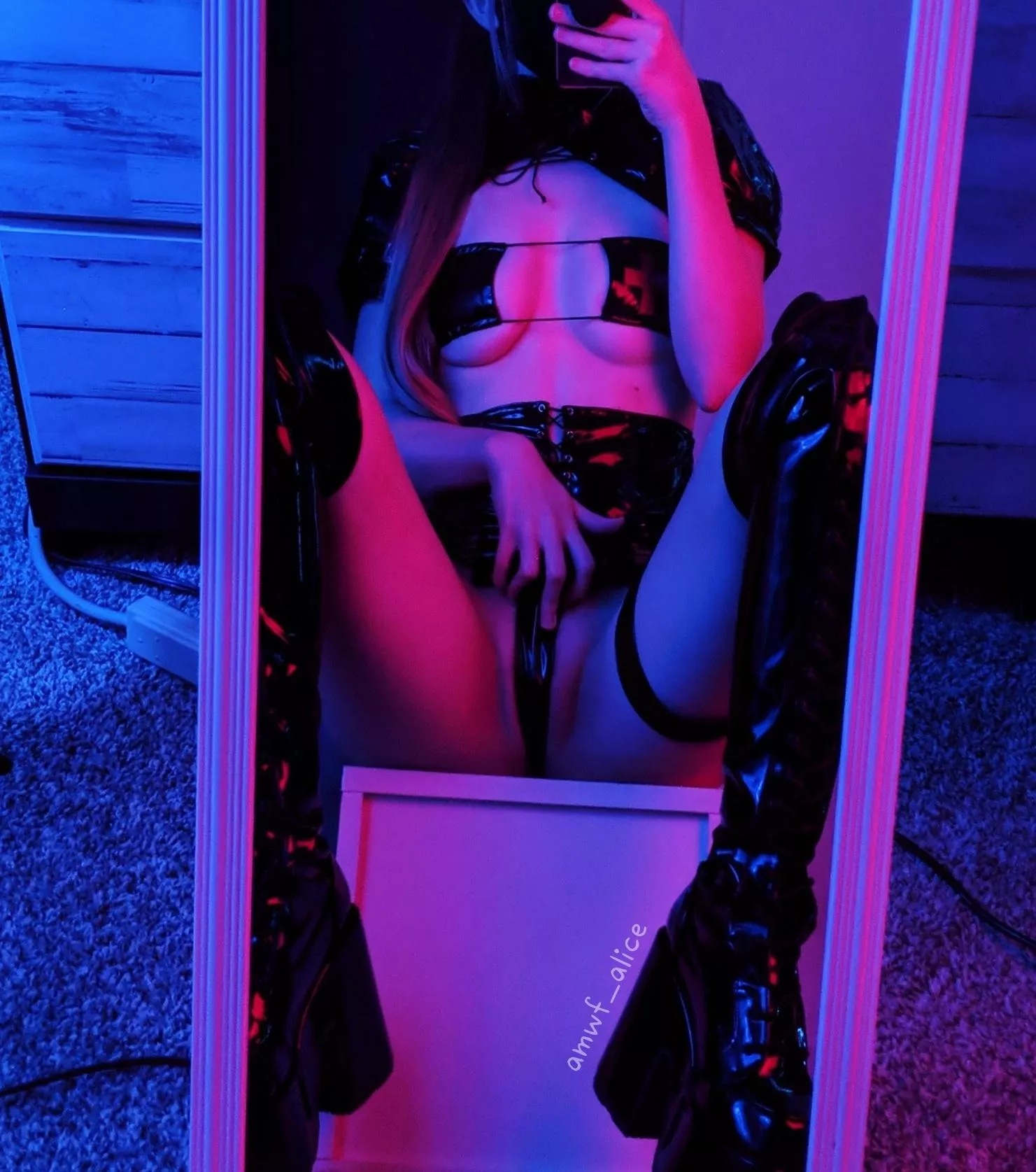 You can't leave until I'm finished with you 😈🖤 posted by amwf_alice