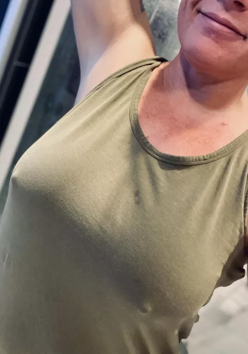 You Can’t tell I’m not wearing any bra, right? 😳😇 (f)41 by MsMillery